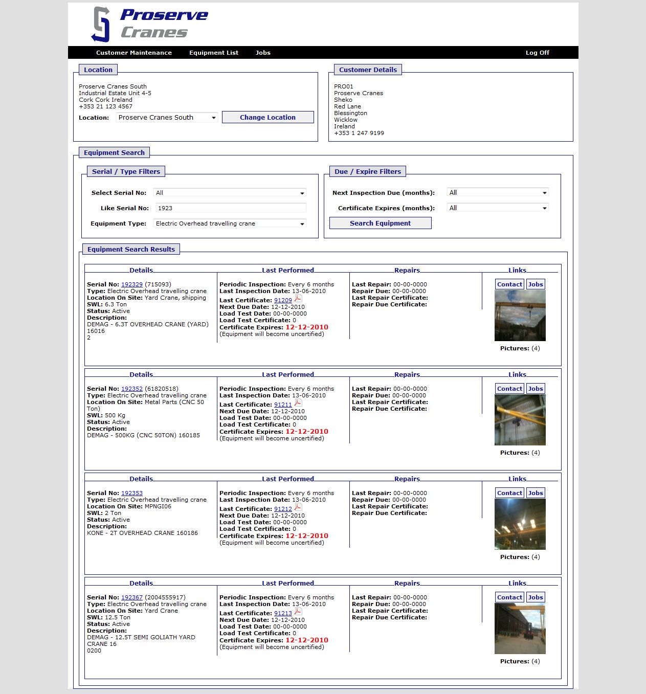 access customer service database